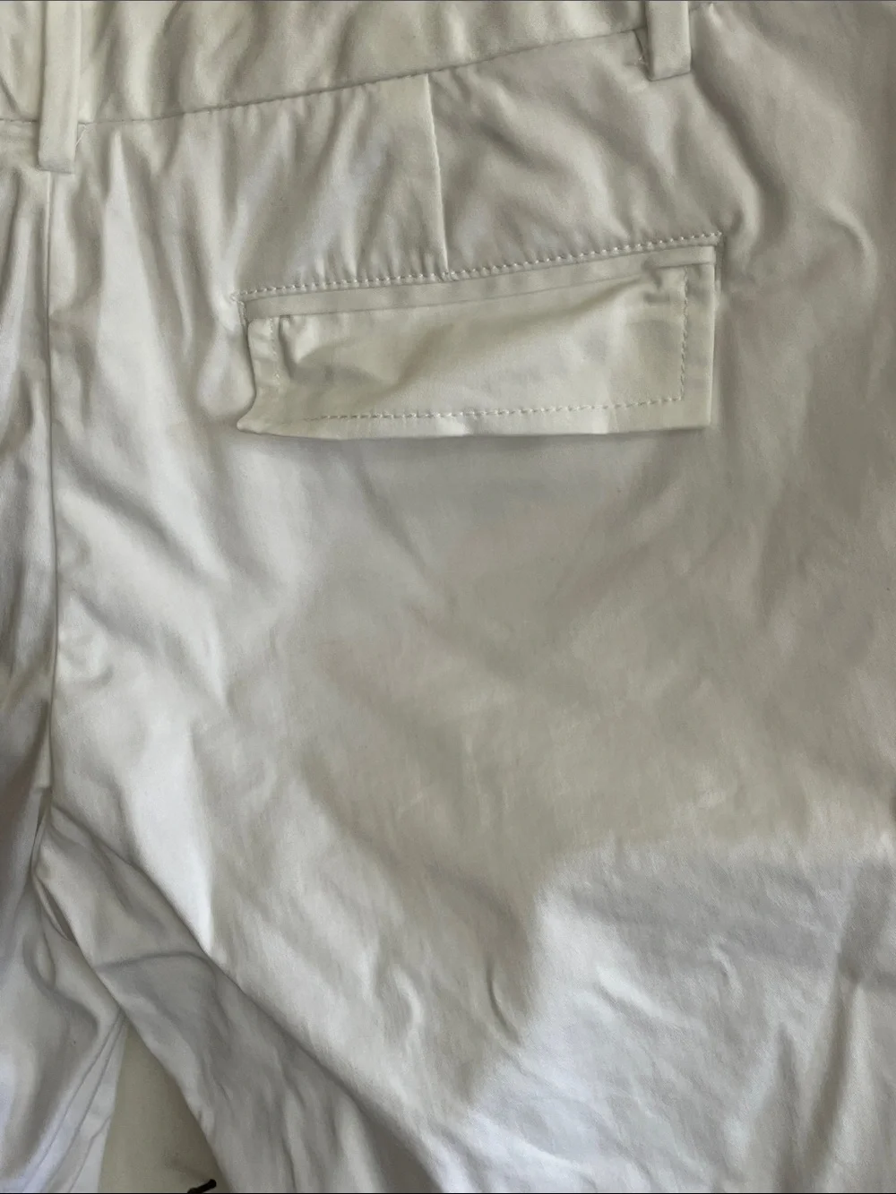 BANANA REPUBLIC Martin Fit White Bermuda Shorts with Back Flap Pockets 8